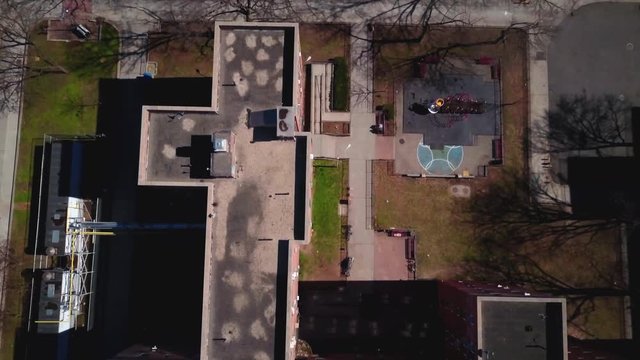 Birdseye view of Redhook rooftops