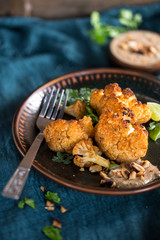 Chou-Fleur Rôtis aux Epices. Cuisine Végétarienne