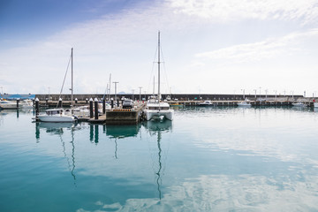 Wushi Marina in Toucheng Township, Yilan County, Taiwan