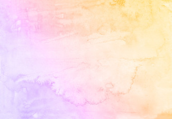 Purple and yellow watercolor paint background.