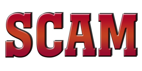 scam Logo Stamp Icon Button