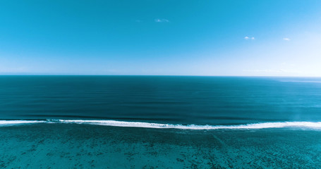 lagoon in aerial view