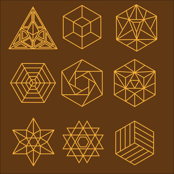 Hexagon vector logos