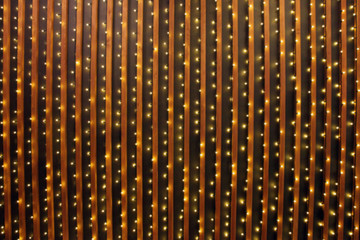 Blurred background led lights on wood panel