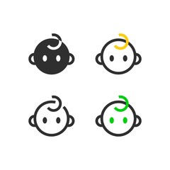 Child face icons