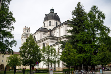 Fototapeta na wymiar historical street in Salzburg, Old town