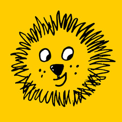 Cute Lion Head