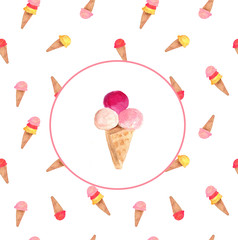 Ice cream design.