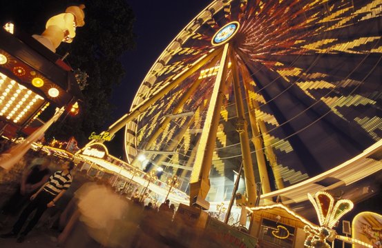 Bergkirchweih parish fair, one of Germany's biggest folk festivals, Erlangen, Bavaria, Germany, Europe