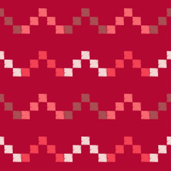 Seamless abstract geometric pattern. The pattern of pixels. Mosaic texture. Brushwork. Hand hatching. Scribble texture. Textile rapport.