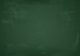 Green Empty School Chalkboard - Abstract Background Illustration or Grunge Textured Pattern for Your Project, Vector
