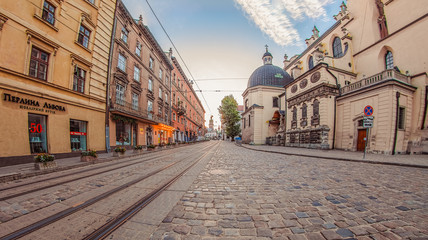Obraz premium Lviv market square