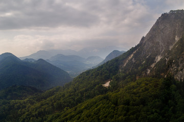 Obraz na płótnie Canvas Scenic views from the mountain Untersberg, Salzburg