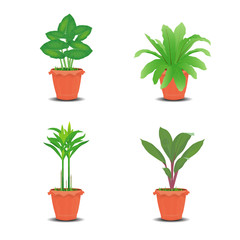 pot for plant vector design