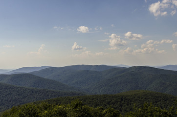 Obraz premium panorama Bieszczady połoniny