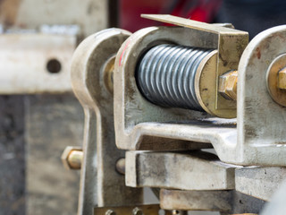 Expired Motor, sling, brake, Electric transformers, passenger elevator. Picture set for maintenance.