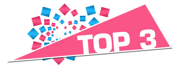 Top Three Pink Blue Circular Triangle 