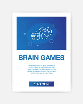 Brain Games Icon Infographic