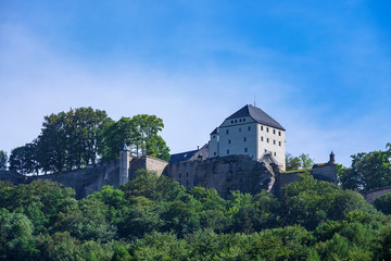 Fototapeta na wymiar Die Festung Königstein in der sächsischen Schweiz
