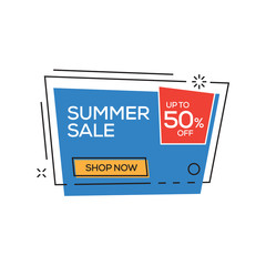 Summer Sale 50% Banner