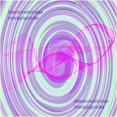 The background of the Blizzard is multi-colored, circle, dark blue, light blue. Abstraction.