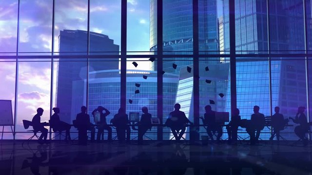 Office staff and their leader