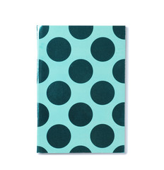 Colorful notebook on white background. School stationery
