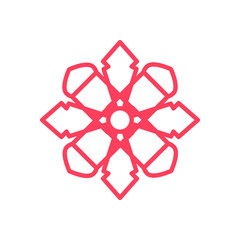 Square Polygon Mandala Geometric Symbol Illustration Graphic Design