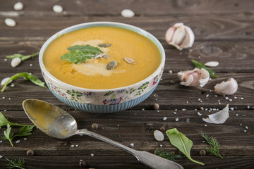 Potato and pumpkin soup