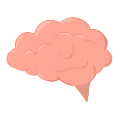 Brain or mind. Vector illustration.