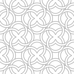 Light gray geometric ornament. Seamless pattern