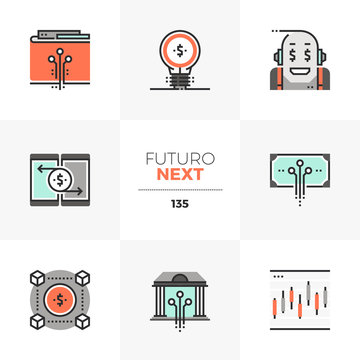 Fintech Industry Futuro Next Icons