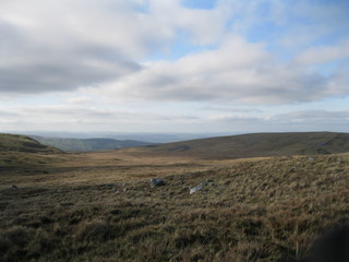 Fototapeta na wymiar View Over Moorland in Brecon Beacons