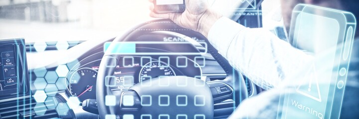 Composite image of security interface