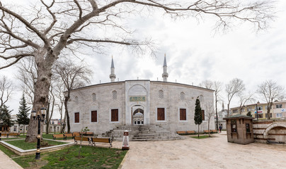 Fototapeta na wymiar Exterior view of Valide-i Cedid Mosque in Istanbul