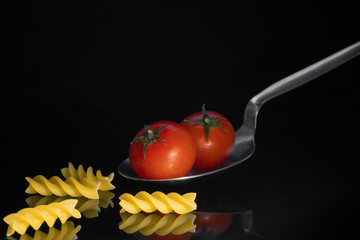 Italian DNA pasta fusilli
