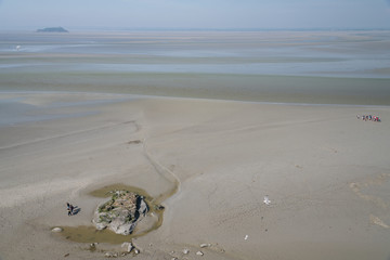 Baie du Mont St Michel, Mont-Saint-Michel Picture: inmensa marisma , orillas del rio Couesnon
