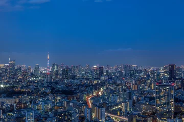 Tuinposter 東京　夜景 © Faula Photo Works