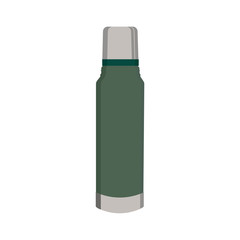 Coffee thermos flat