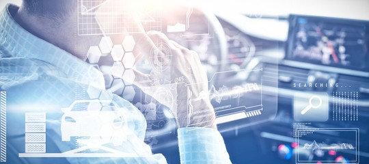 Composite image of identification interface