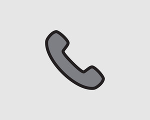 Handset phone vector
