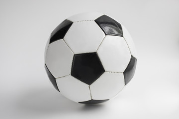 football soccer ball on the white background