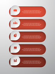 Vector business template for presentation.