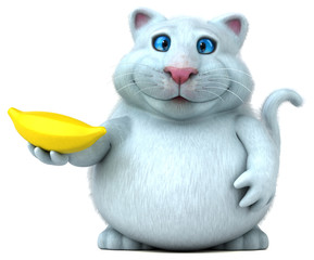 Fun cat - 3D Illustration