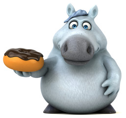 Fun horse - 3D Illustration