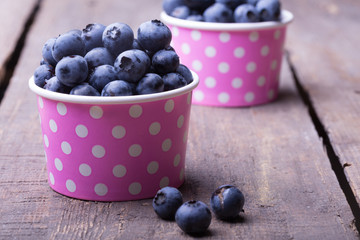 blueberry at the wooden  background