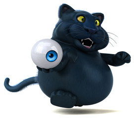 Fun cat - 3D Illustration