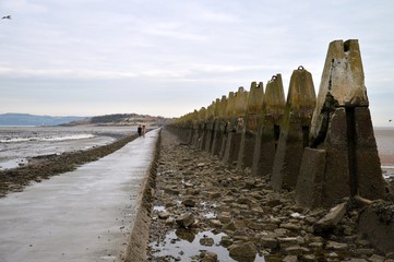 cramond island with low tile