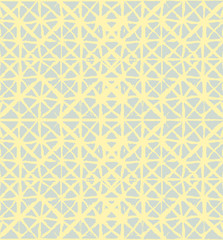 Artistic Tie Dye Geisha Ornament, Japanese Kimono Vector Seamless Pattern. Asian Fashion Textile Watercolour Batik Prints, Wabi Sabi Ikat Geo Texture. Trendy Shibori Geometric Seamless Summer Pattern.