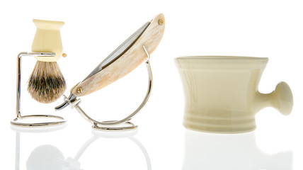 A straight razor set